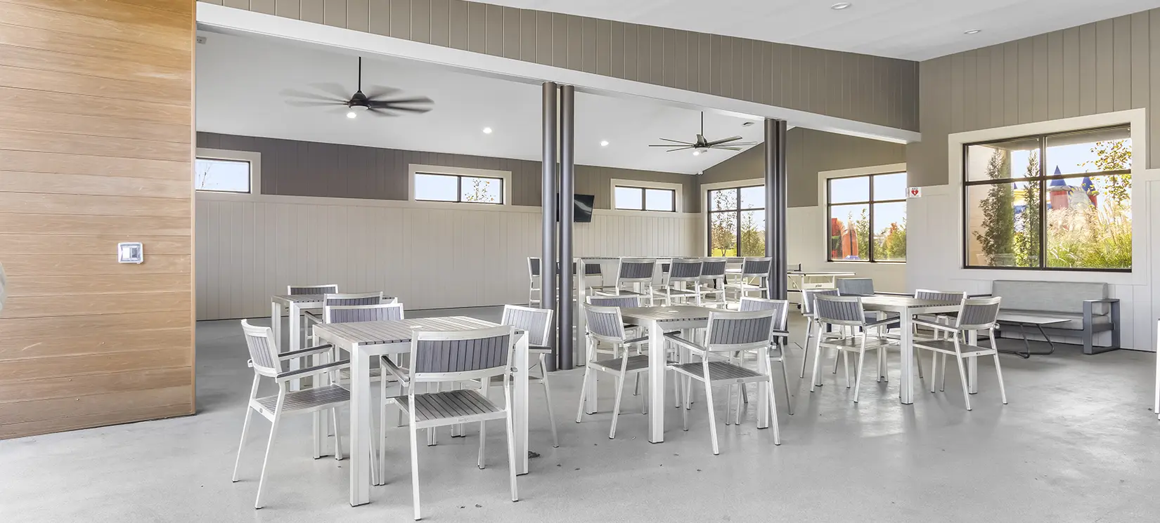 North Village Amenity Center Clubhouse Patio Cafe at Nexus in Gallatin Tennessee